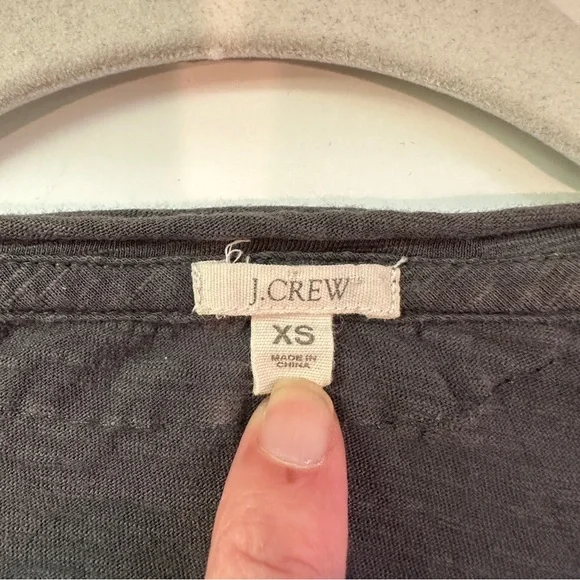 J Crew long sleeve dark blue with monochromatic floral details, XS - Picture 3 of 8